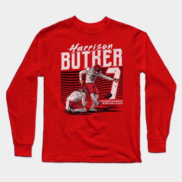 Harrison Butker Kansas City Kick Long Sleeve T-Shirt by Chunta_Design